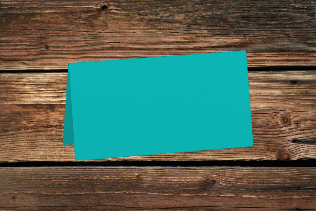 Tischkarten 50/100x100 mm Ocean gerippt 220 g/qm